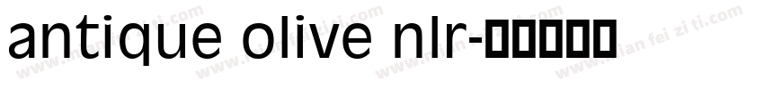 antique olive nlr字体转换